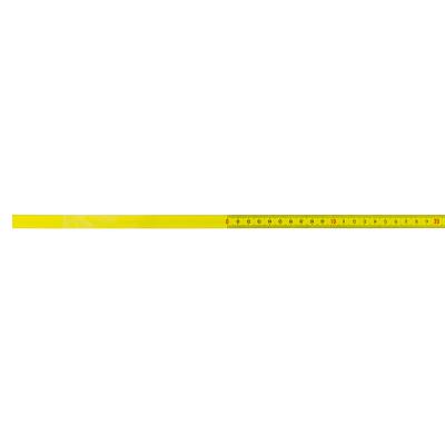 Self Adhesive Pit Measuring Tape 1Mx13 mm, L to R YELLOW
